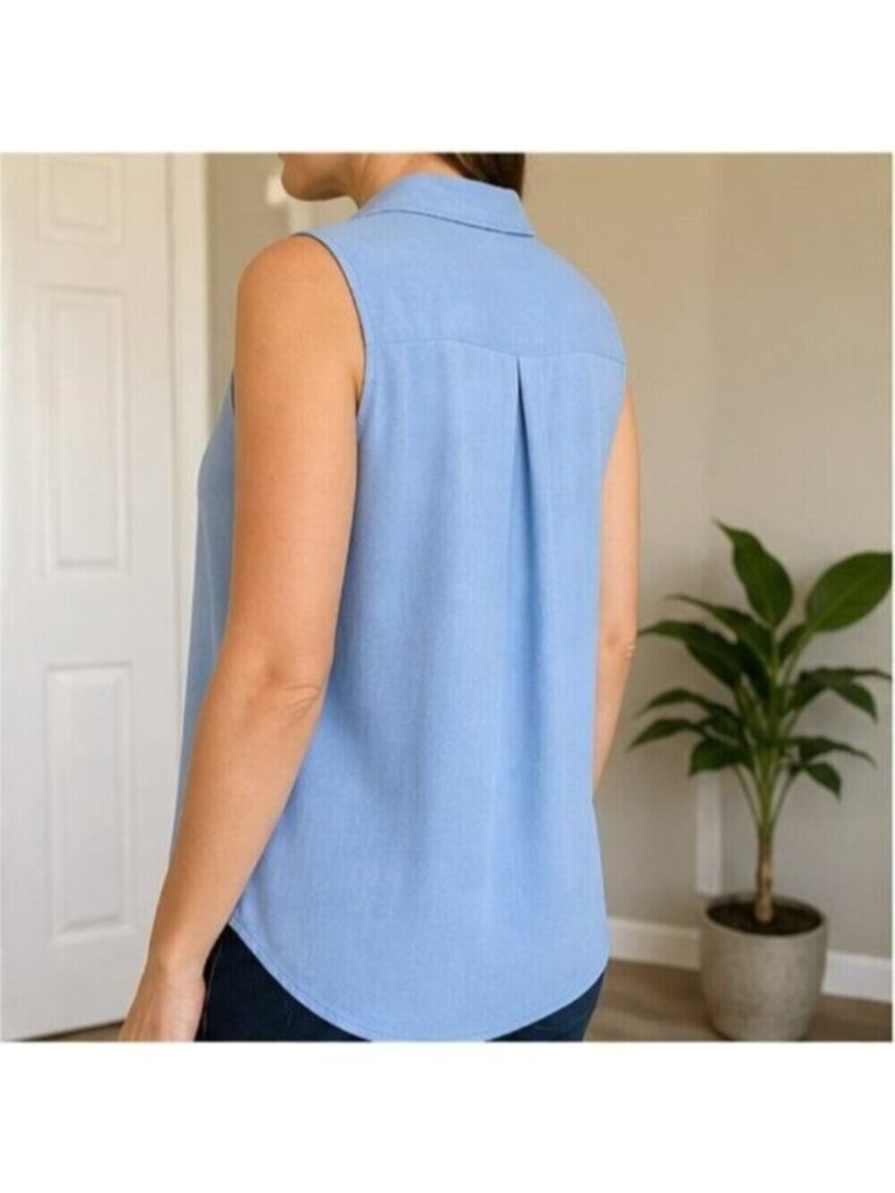 Blue Tunic Blouse - Picture 3 of 6